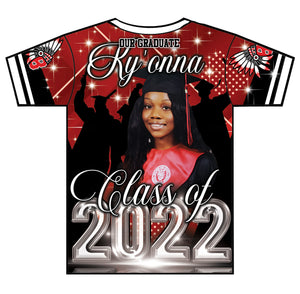 "Ky'onna" Custom Designed Graduation 3D shirt