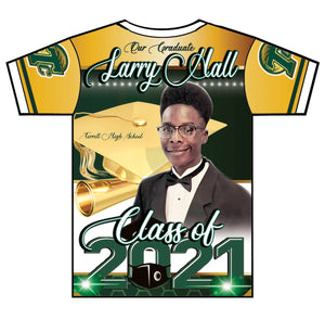 "Larry Hall" Custom Designed Graduation 3D shirt