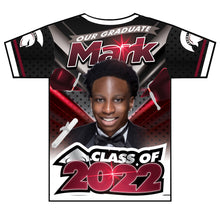 Load image into Gallery viewer, &quot;Mark&quot; Custom Designed Graduation 3D shirt

