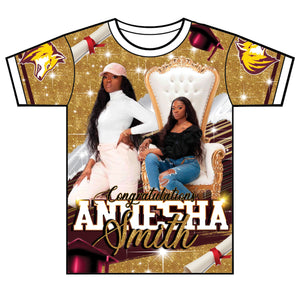"Annesha" Custom Designed Graduation 3D shirt