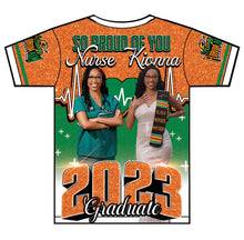 Load image into Gallery viewer, &quot;Nurse Kionna&quot; Custom Designed Graduation 3D shirt
