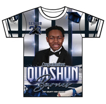 Load image into Gallery viewer, &quot;Quashun&quot; Custom Designed Graduation 3D shirt
