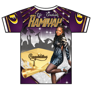 "Ramiyah" Custom Designed Graduation 3D shirt
