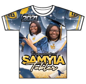 "Samyia" Custom Designed Graduation 3D shirt
