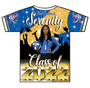"Serenity" Custom Designed Graduation 3D shirt