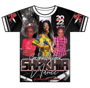 "Shakhia" Custom Designed Graduation 3D shirt