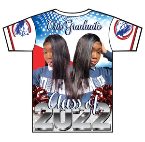 "Shaniyah" Custom Designed Graduation 3D shirt