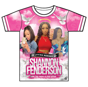 "Pink Skies" Custom Designed Memorial 3D shirt