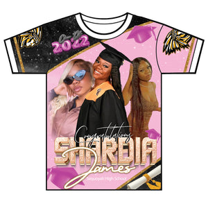 "Shardia" Custom Designed Graduation 3D shirt