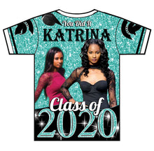 Load image into Gallery viewer, &quot;Tiffany&#39;s&quot; Custom Designed Graduation 3D shirt
