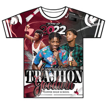 Load image into Gallery viewer, &quot;Trajhon&quot; Custom Designed Graduation 3D shirt
