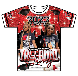 "Trefanni" Custom Designed Graduation 3D shirt