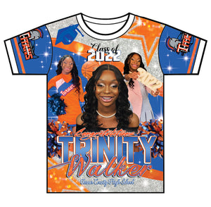 "Trinity walker" Custom Designed Graduation 3D shirt
