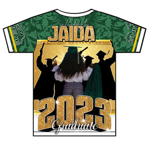 "J. Woods" Custom Designed Graduation 3D shirt