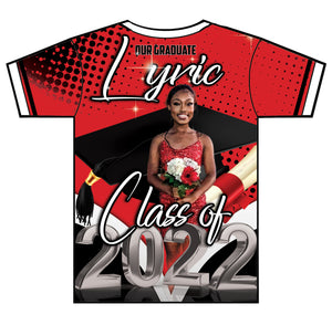"Lyric" Custom Designed Graduation 3D shirt