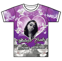 Load image into Gallery viewer, &quot;Forever in our Heart&quot; Custom Designed Memorial 3D shirt
