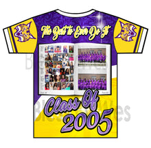 Load image into Gallery viewer, &quot;Yearbook&quot; Custom Designed Class Reunion 3D shirt
