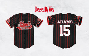 Steele "Striped" Custom Designed 3D Baseball Jersey